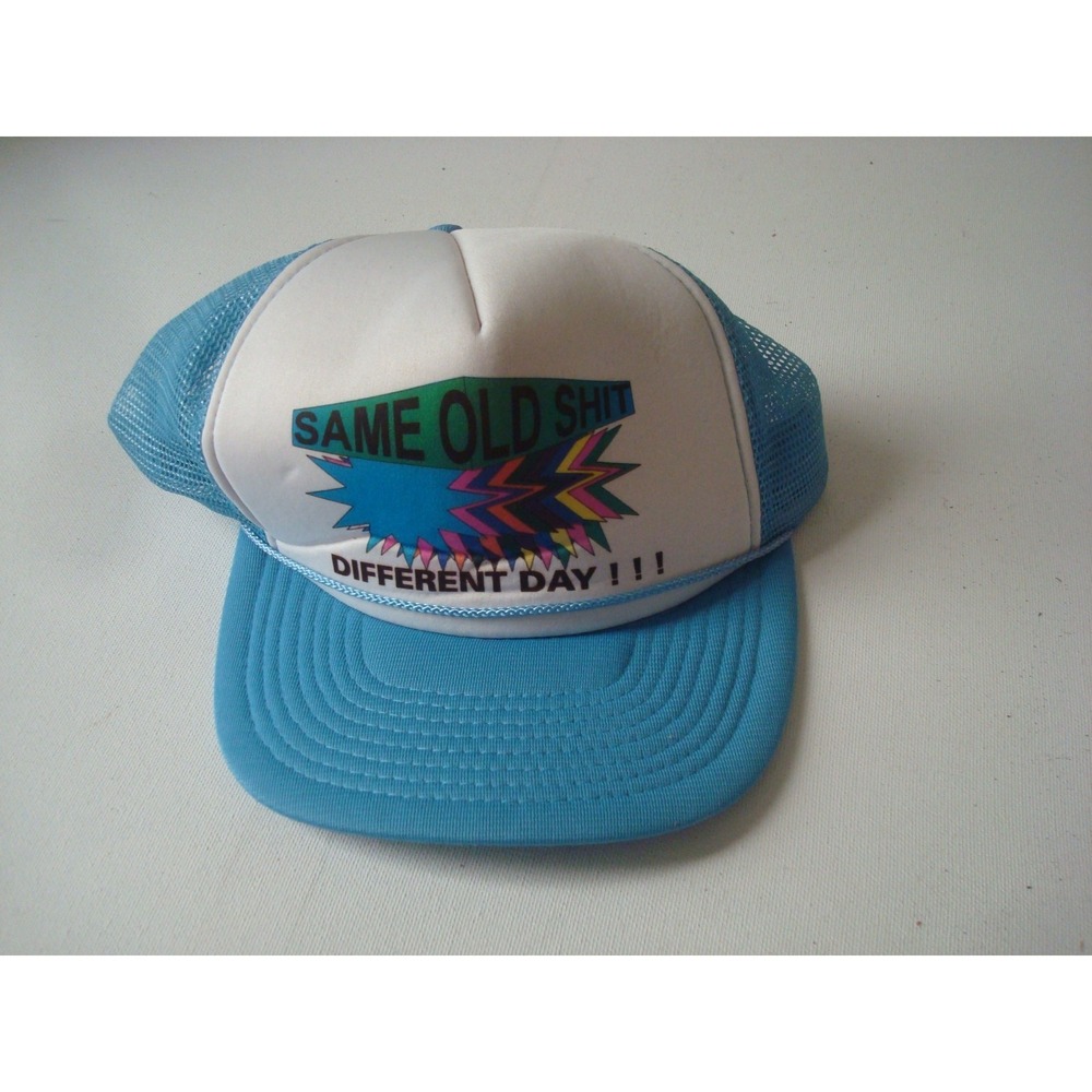 SOS‎ TRUCKER FUNNY NOVELTY SAME OLE SH  Y2K 00S NEW HAT CAP VINTAGE DEADSTOCK U1